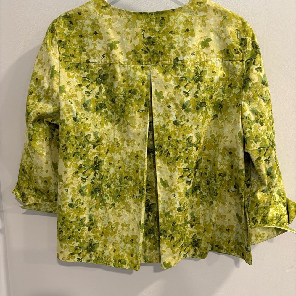 Coldwater Creek Floral Multi Green Jacket - Picture 3 of 14